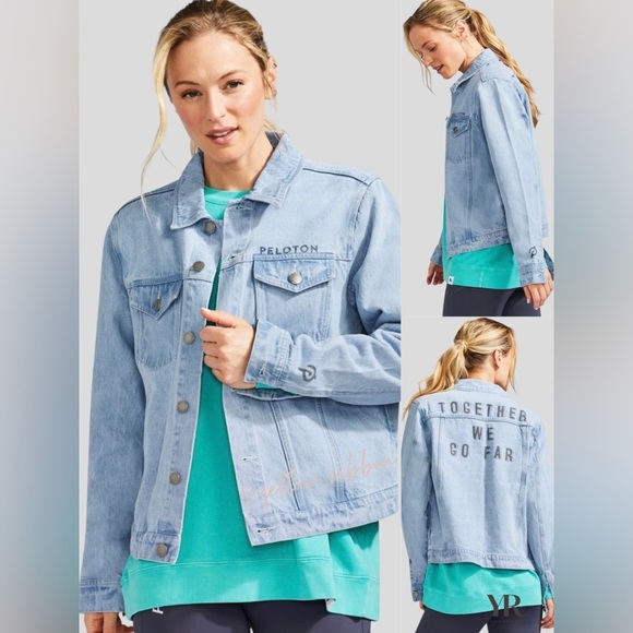 🆕 PELOTON | DENIM JACKET - Picture 1 of 5